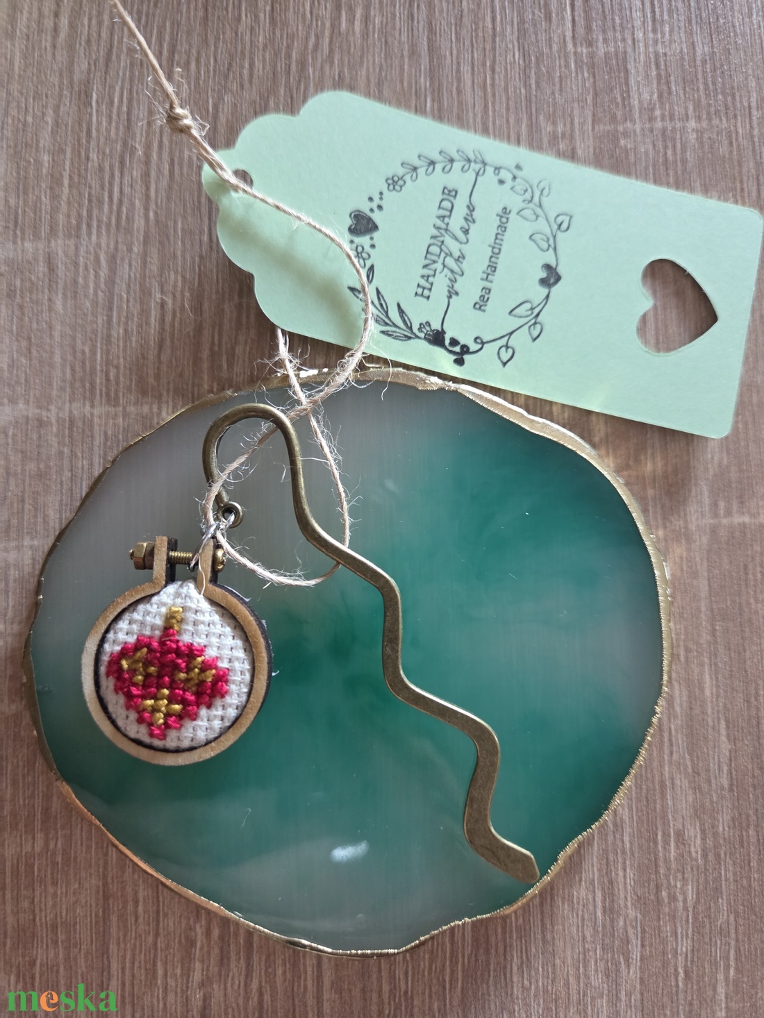 Fém könyvjelző karácsonyfadísz - könyv & zene - könyvjelző - Meska.hu