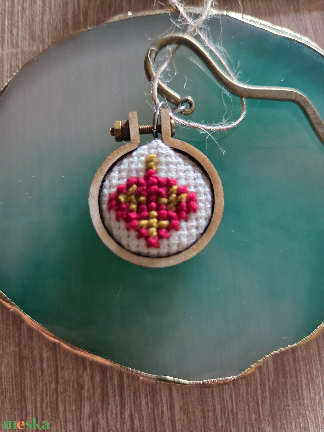 Fém könyvjelző karácsonyfadísz - könyv & zene - könyvjelző - Meska.hu