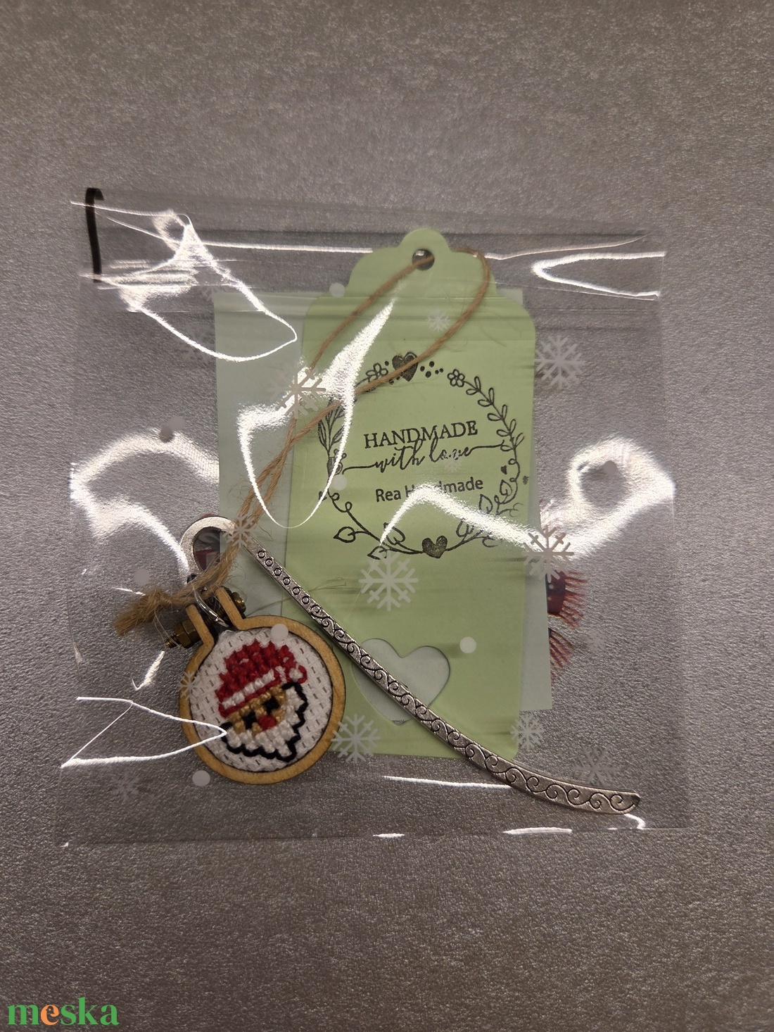 Mikulás könyvjelző - könyv & zene - könyvjelző - Meska.hu