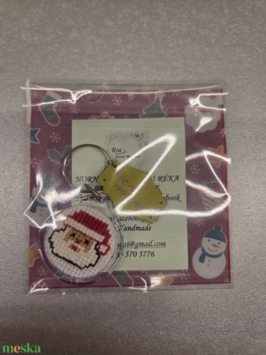 Mikulás kulcstartó - táska & tok - kulcstartó & táskadísz - kulcstartó - Meska.hu