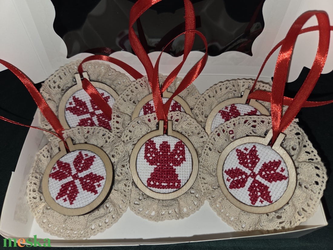 Karácsonyfadísz szett - karácsony - karácsonyi lakásdekoráció - karácsonyfadíszek - Meska.hu