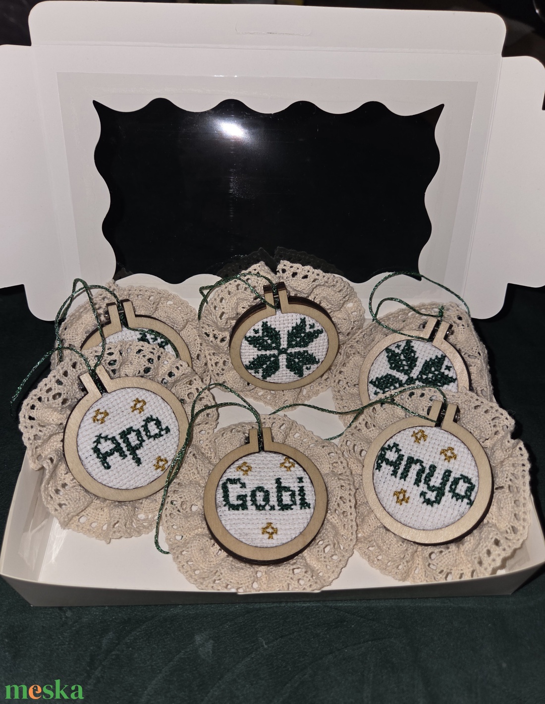 Karácsonyfadísz szett - karácsony - karácsonyi lakásdekoráció - karácsonyfadíszek - Meska.hu