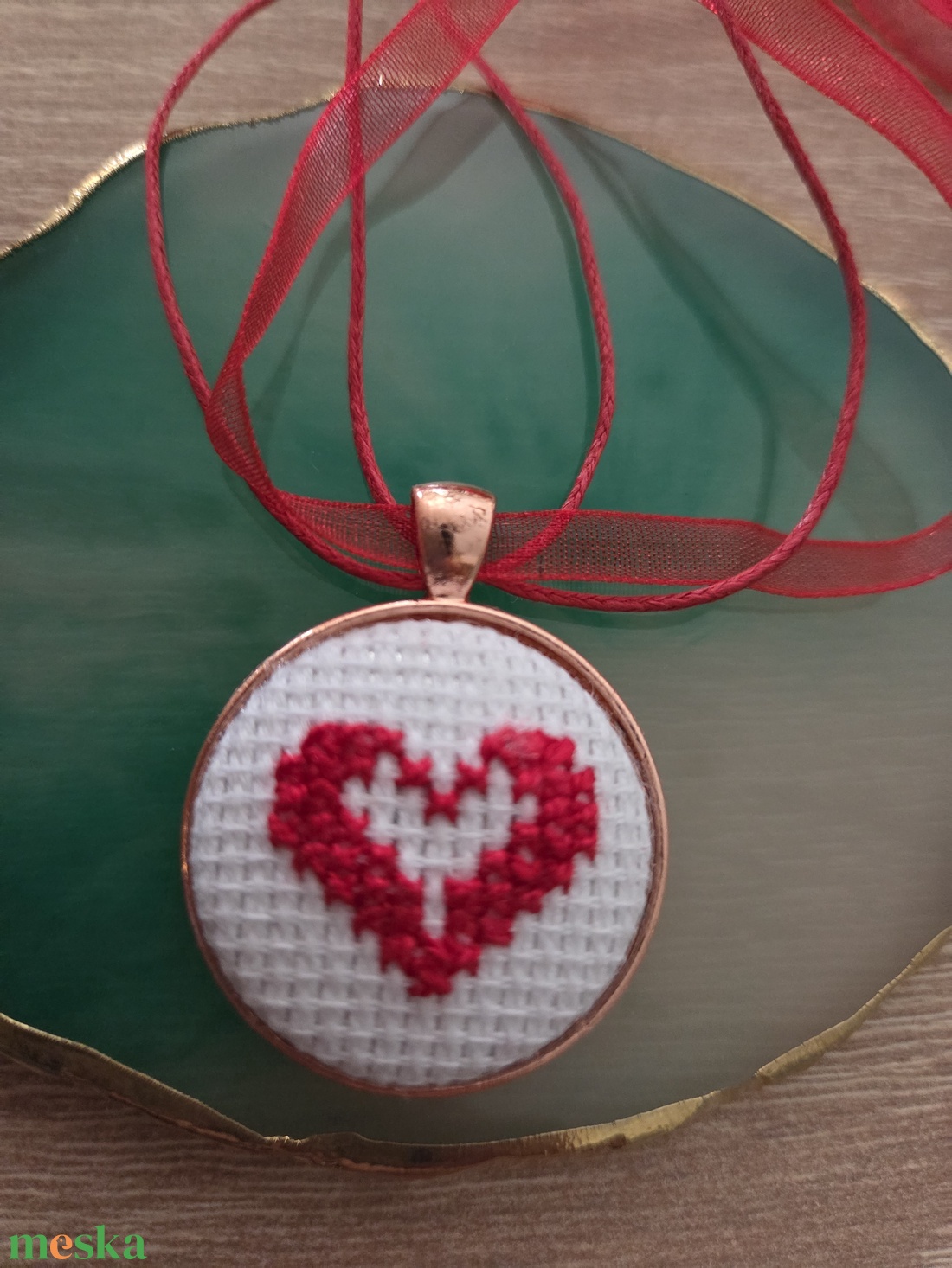 Szivecskés ékszerszett - ékszer - ékszerszett - Meska.hu
