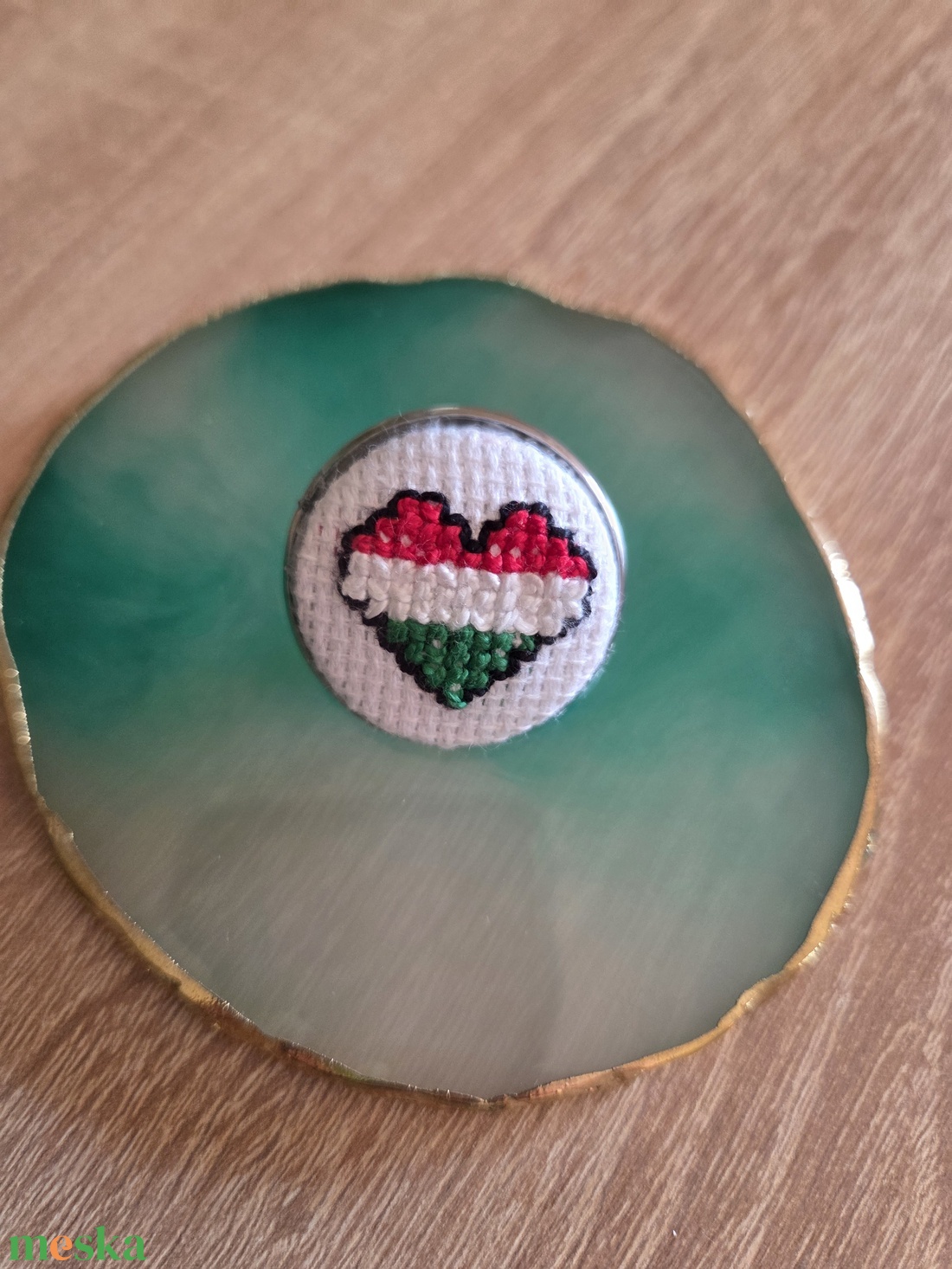 Kokárda bross - ékszer - kitűző és bross - Meska.hu