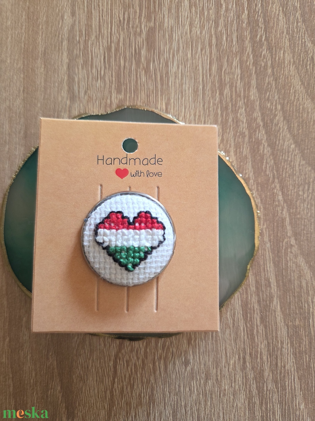 Kokárda bross - ékszer - kitűző és bross - Meska.hu