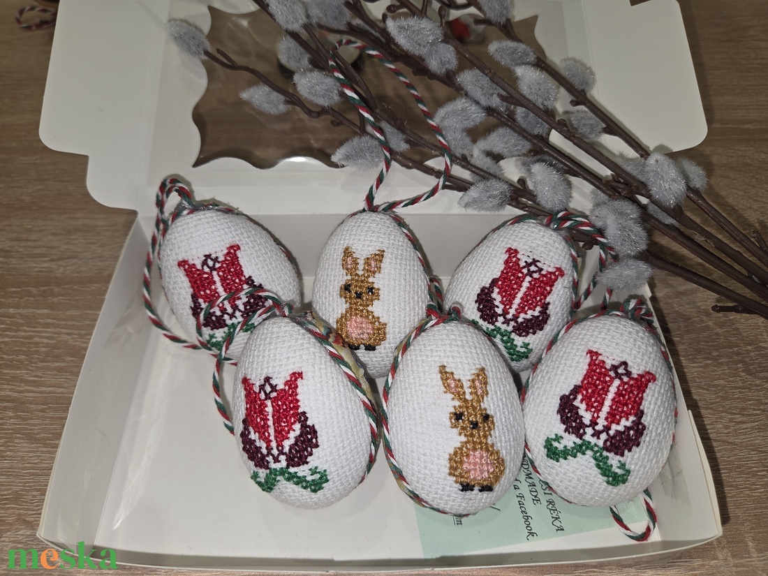 Húsvéti tojás szett - ünnepi díszek, dekorációk - húsvéti díszek és dekorációk - húsvéti tojás, hímestojás - Meska.hu