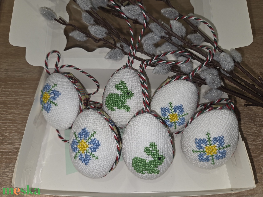 Húsvéti tojás szett - ünnepi díszek, dekorációk - húsvéti díszek és dekorációk - húsvéti tojás, hímestojás - Meska.hu