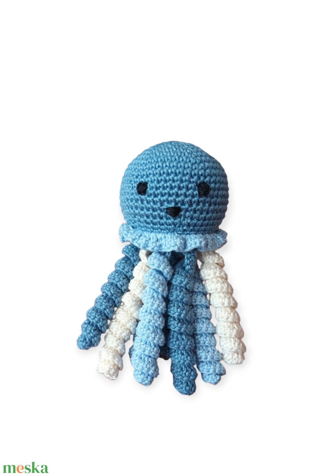 Amigurumi kis polip-fiús - játék & sport - plüssállat & játékfigura - polip - Meska.hu