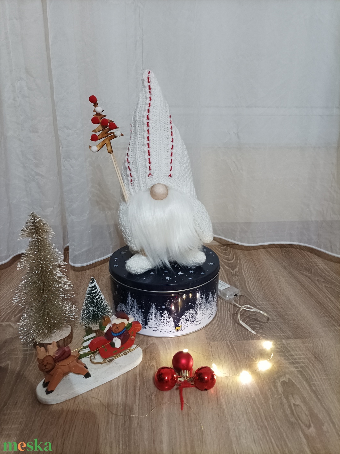 Karácsonyi manó  - karácsony - karácsonyi lakásdekoráció - karácsonyi manók, figurák - Meska.hu