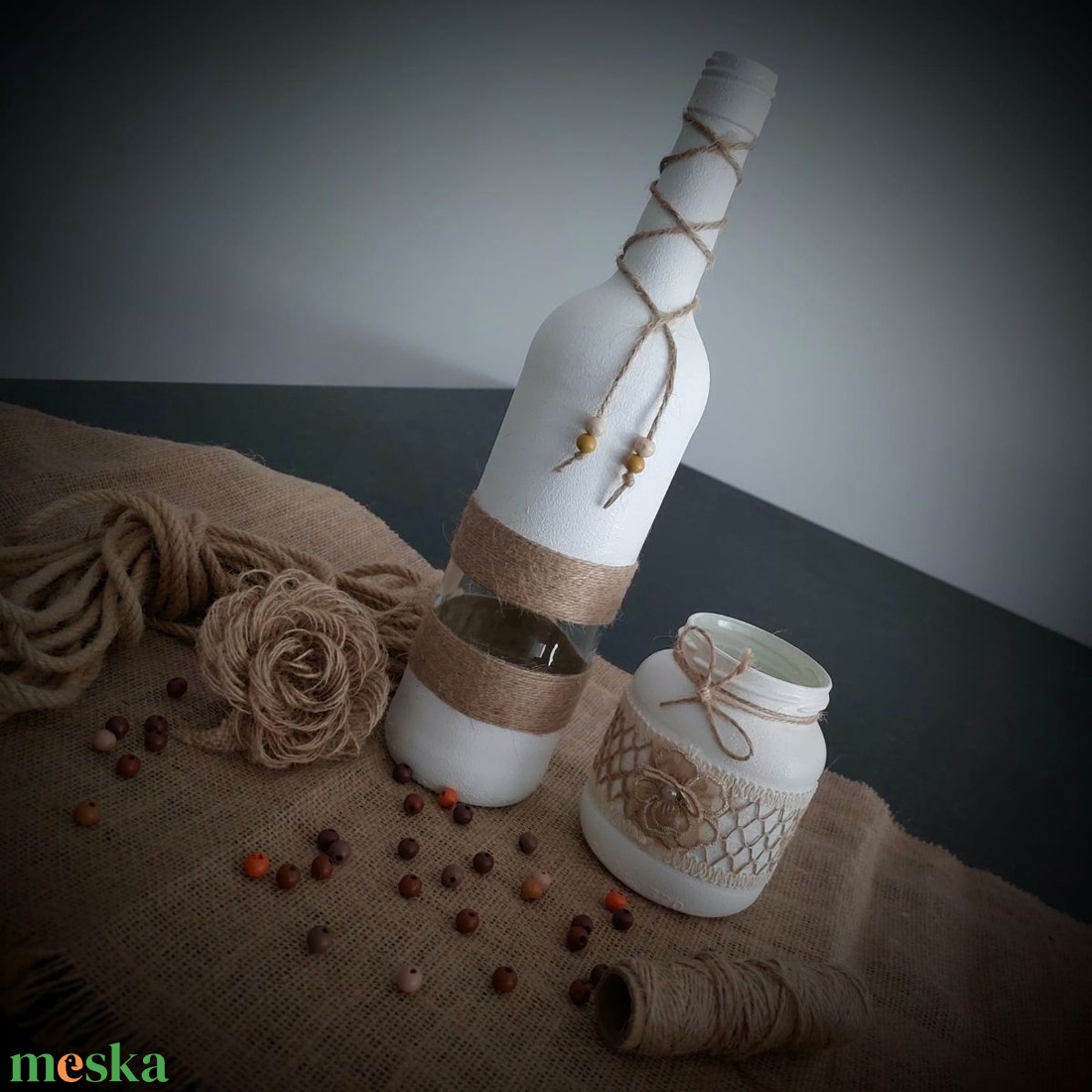 Elegáns rusztikus váza - otthon & életmód - dekoráció - asztal és polc dekoráció - díszüveg - Meska.hu Elegáns rusztikus váza - otthon & életmód - dekoráció - asztal és polc dekoráció - díszüveg - Meska.hu