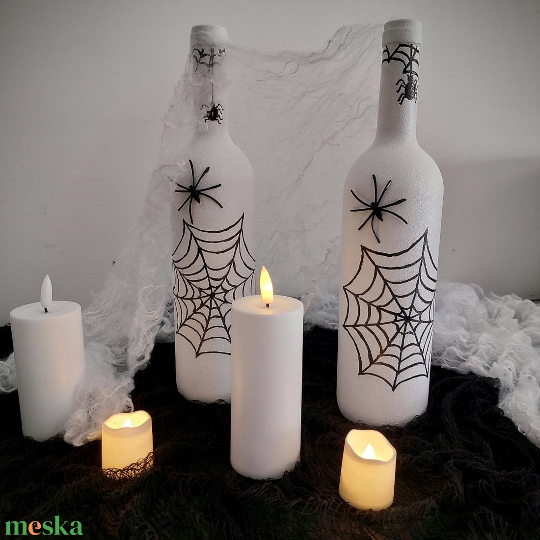 Pókos halloweeni gyertyatartó - otthon & életmód - dekoráció - halloween - halloweeni dekoráció - Meska.hu Pókos halloweeni gyertyatartó - otthon & életmód - dekoráció - halloween - halloweeni dekoráció - Meska.hu