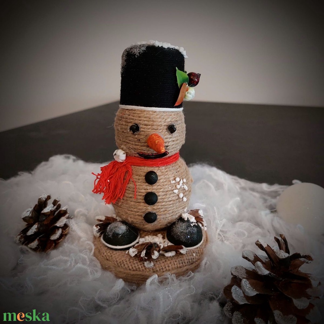 Hóember - téli dekorációs dísztárgy - otthon & életmód - dekoráció - dísztárgy - Meska.hu Hóember - téli dekorációs dísztárgy - otthon & életmód - dekoráció - dísztárgy - Meska.hu