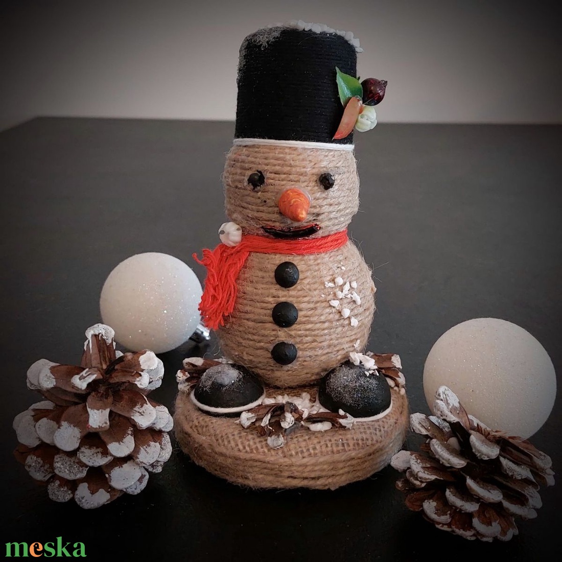 Hóember - téli dekorációs dísztárgy - otthon & életmód - dekoráció - dísztárgy - Meska.hu Hóember - téli dekorációs dísztárgy - otthon & életmód - dekoráció - dísztárgy - Meska.hu