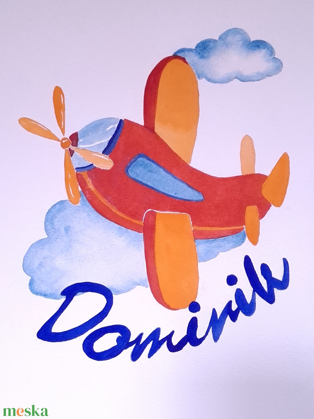 Eredeti akvarell falikép - Dominik - művészet - festmény - akvarell - Meska.hu Eredeti akvarell falikép - Dominik - művészet - festmény - akvarell - Meska.hu