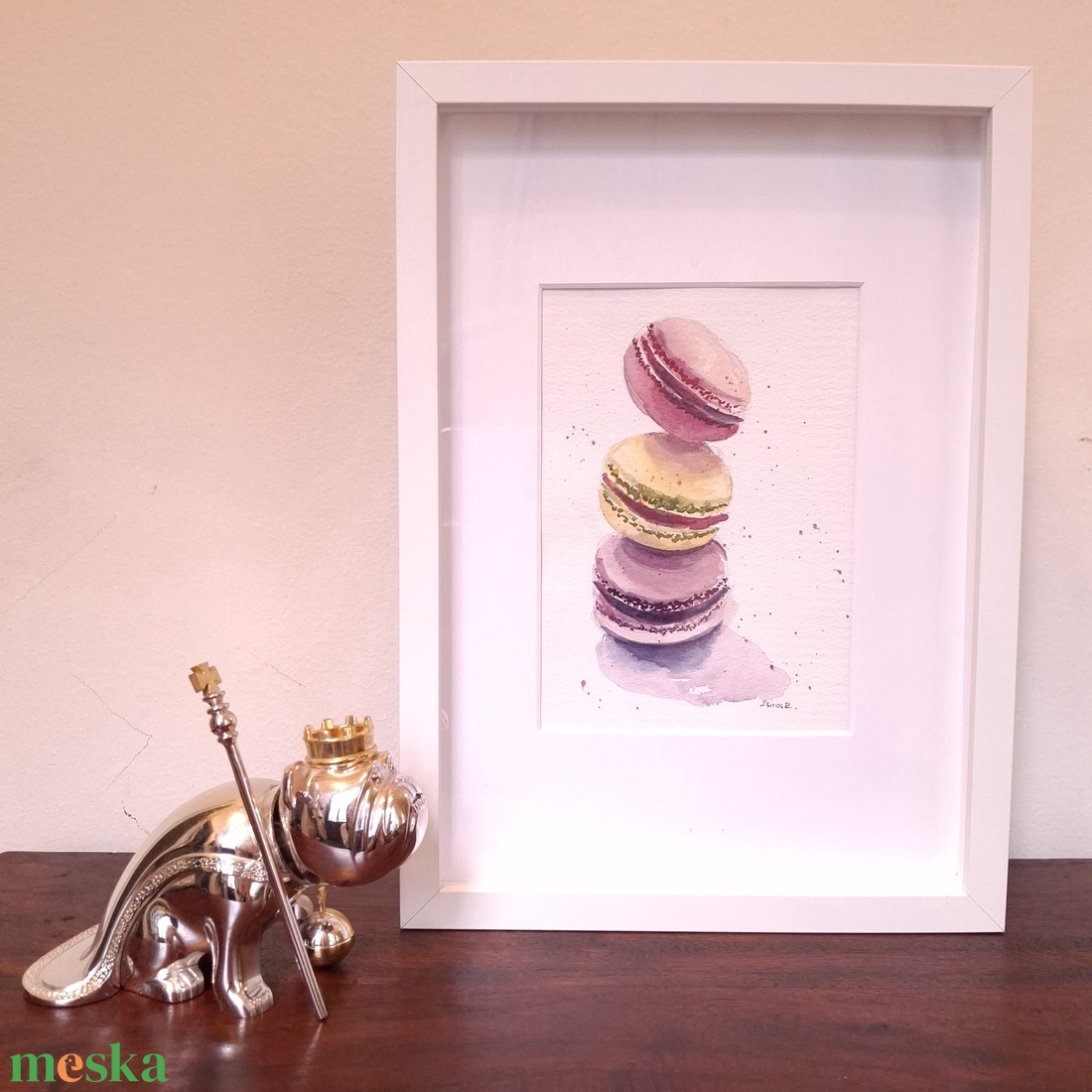 Eredeti akvarell falikép - Macarons - művészet - festmény - akvarell - Meska.hu Eredeti akvarell falikép - Macarons - művészet - festmény - akvarell - Meska.hu