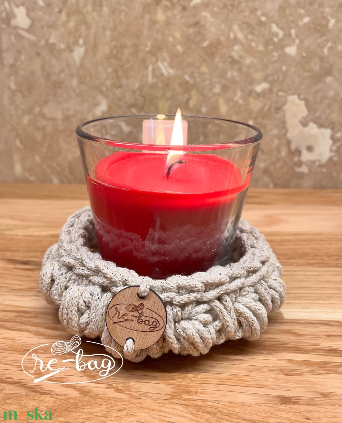 Kosárka/ pohár alátét - otthon & életmód - konyhafelszerelés, tálalás - tálalás - tányér- és poháralátét - Meska.hu