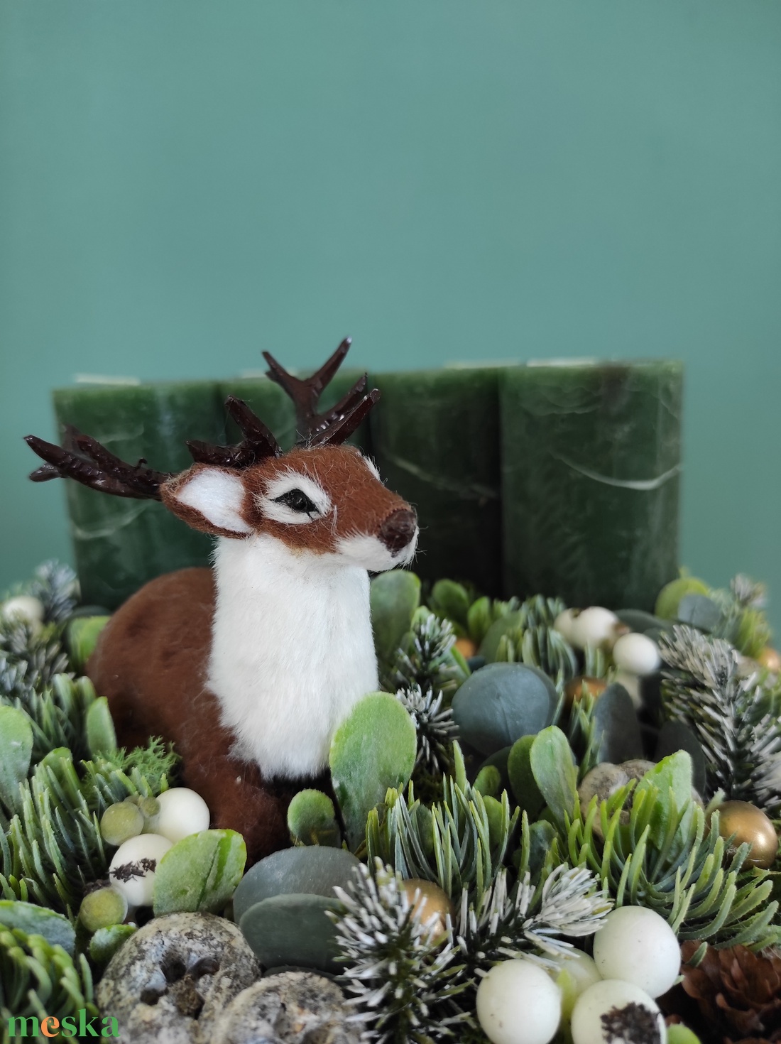 Tobozos adventi asztaldísz szarvassal - karácsony - adventi díszek - adventi koszorú - Meska.hu Tobozos adventi asztaldísz szarvassal - karácsony - adventi díszek - adventi koszorú - Meska.hu