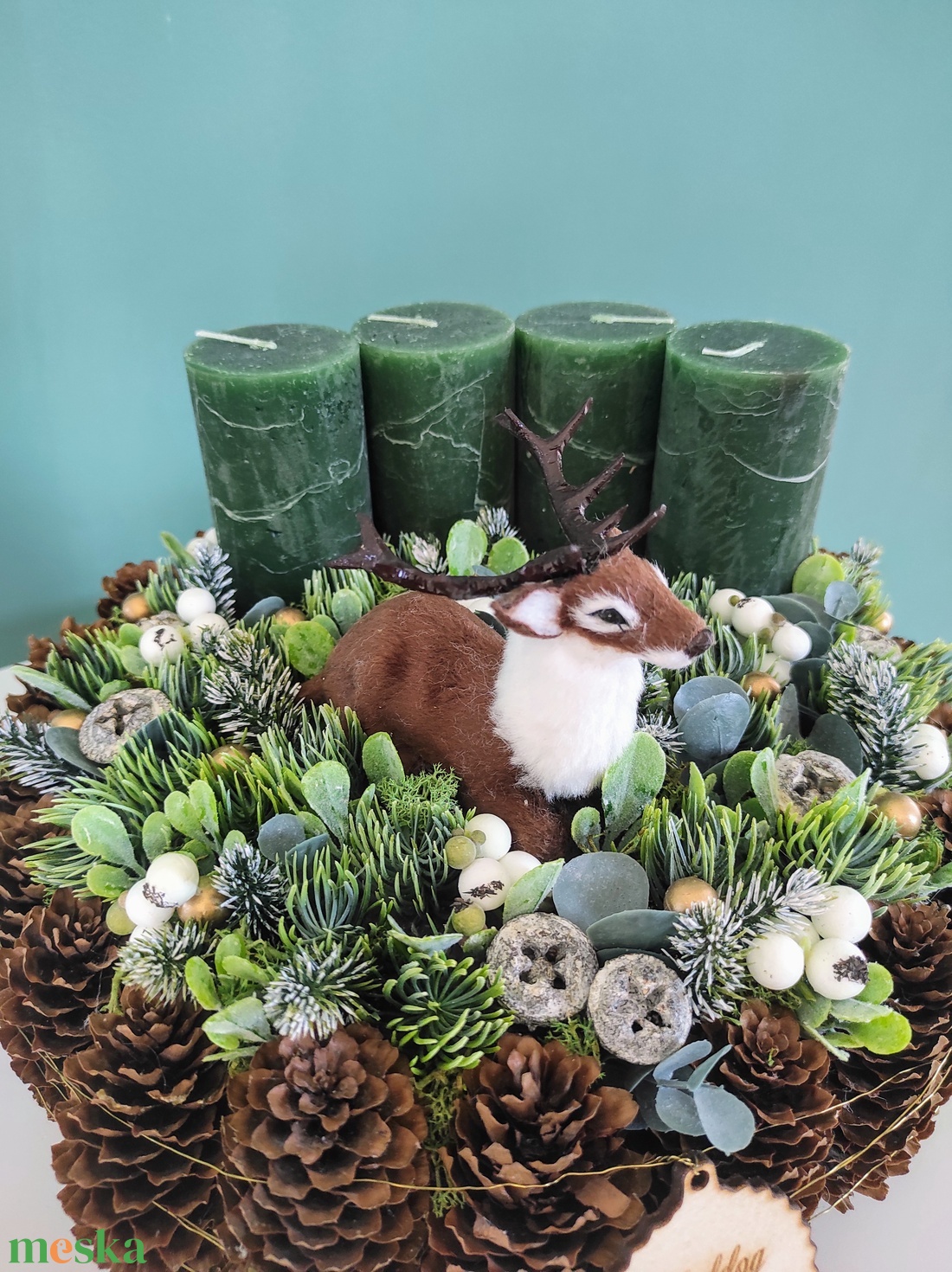 Tobozos adventi asztaldísz szarvassal - karácsony - adventi díszek - adventi koszorú - Meska.hu Tobozos adventi asztaldísz szarvassal - karácsony - adventi díszek - adventi koszorú - Meska.hu