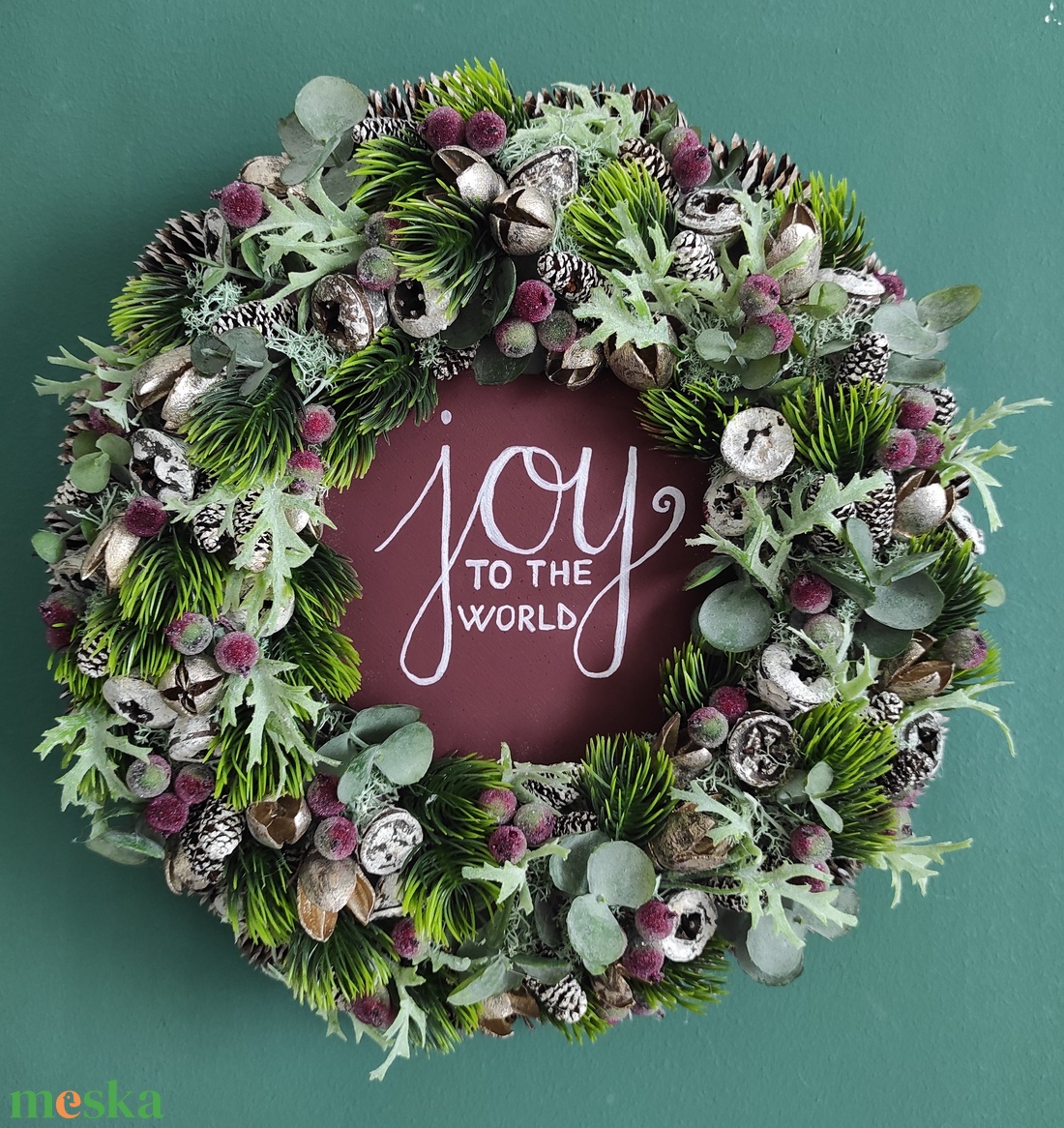Burgundi karácsonyi ajtódísz felirattal - karácsony - adventi díszek - adventi ajtódísz - Meska.hu Burgundi karácsonyi ajtódísz felirattal - karácsony - adventi díszek - adventi ajtódísz - Meska.hu