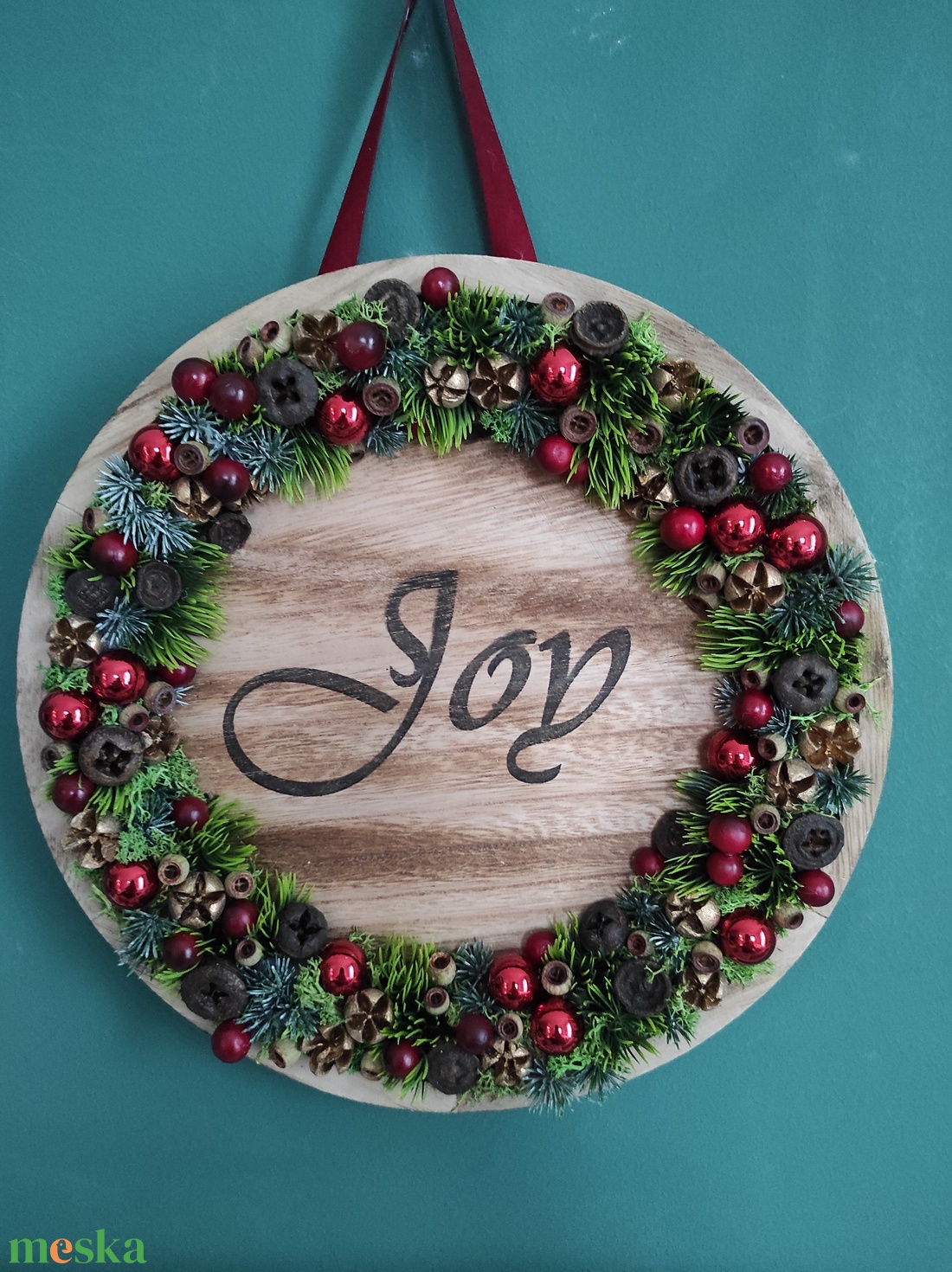 Joy feliratú piros karácsonyi ajtódísz, falidísz - karácsony - karácsonyi lakásdekoráció - karácsonyi ajtódíszek - Meska.hu Joy feliratú piros karácsonyi ajtódísz, falidísz - karácsony - karácsonyi lakásdekoráció - karácsonyi ajtódíszek - Meska.hu
