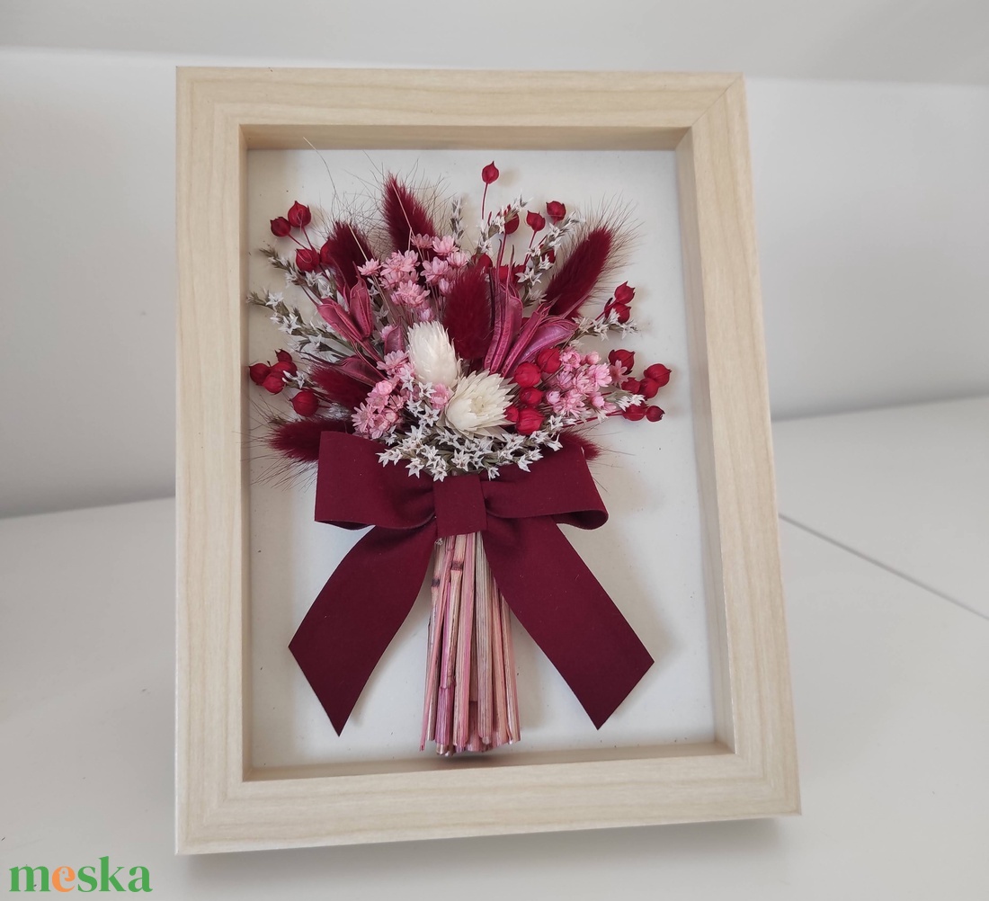 Szárazvirágos ajtódísz - otthon & életmód - dekoráció - kép & falikép - képkeret - Meska.hu