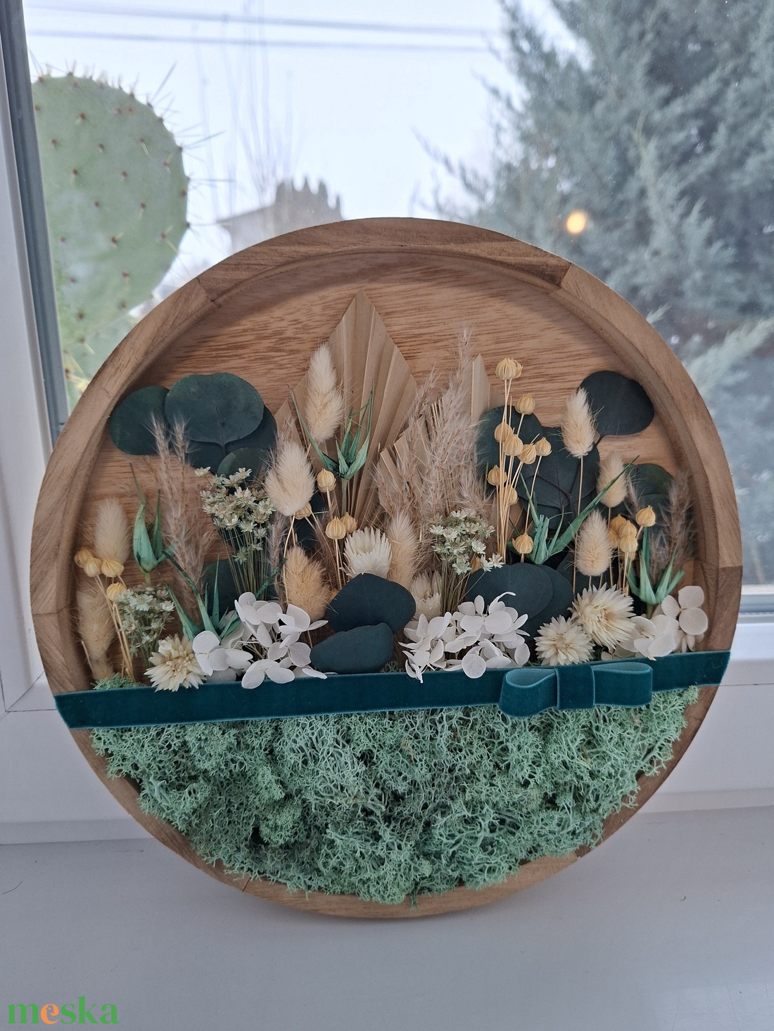 Kis virágoskert ajtódísz, falidísz - otthon & életmód - dekoráció - ajtó- és ablak dekoráció - ajtódísz & kopogtató - Meska.hu