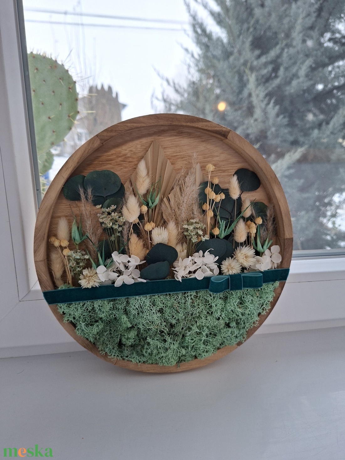 Kis virágoskert ajtódísz, falidísz - otthon & életmód - dekoráció - ajtó- és ablak dekoráció - ajtódísz & kopogtató - Meska.hu