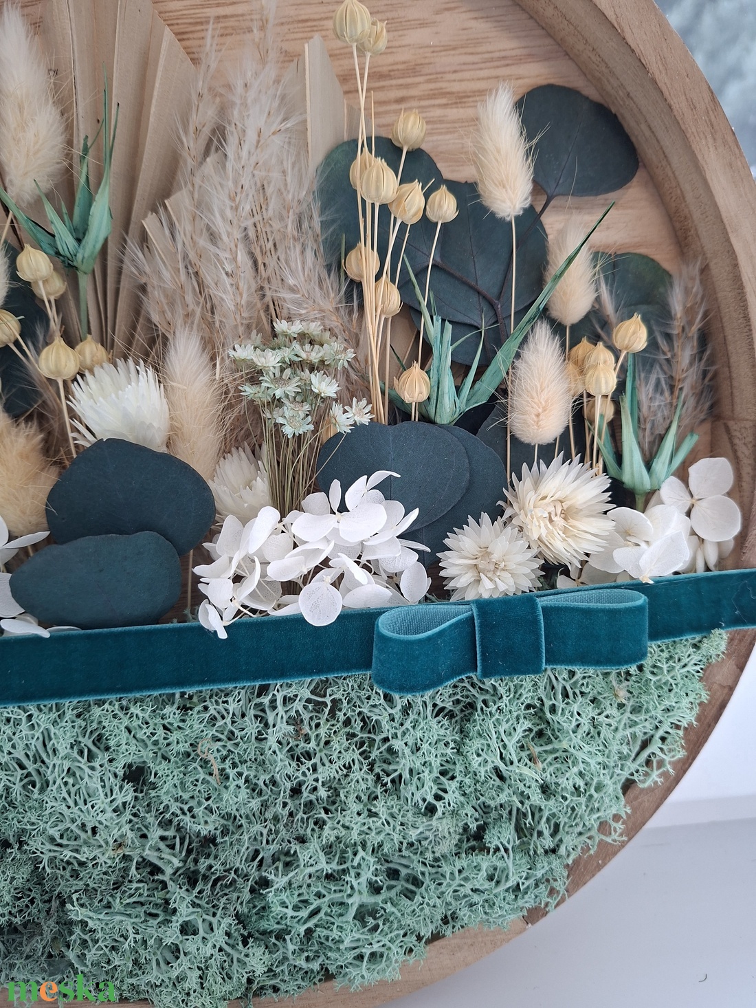 Kis virágoskert ajtódísz, falidísz - otthon & életmód - dekoráció - ajtó- és ablak dekoráció - ajtódísz & kopogtató - Meska.hu