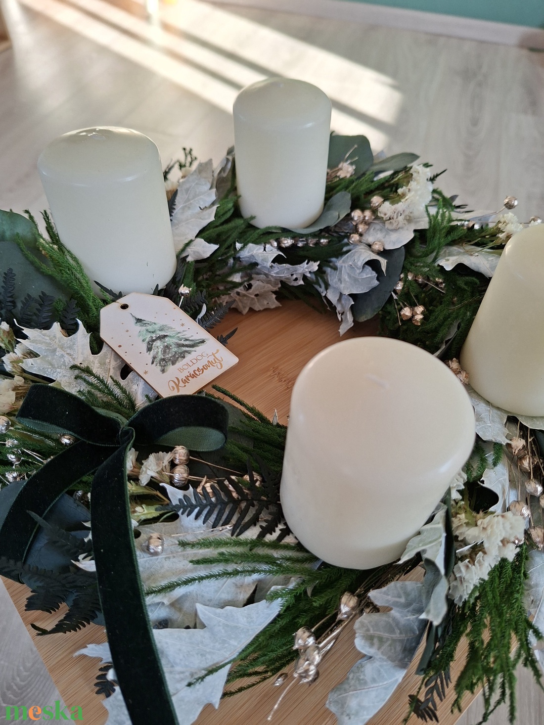 Adventi koszorú - karácsony - adventi díszek - adventi koszorú - Meska.hu