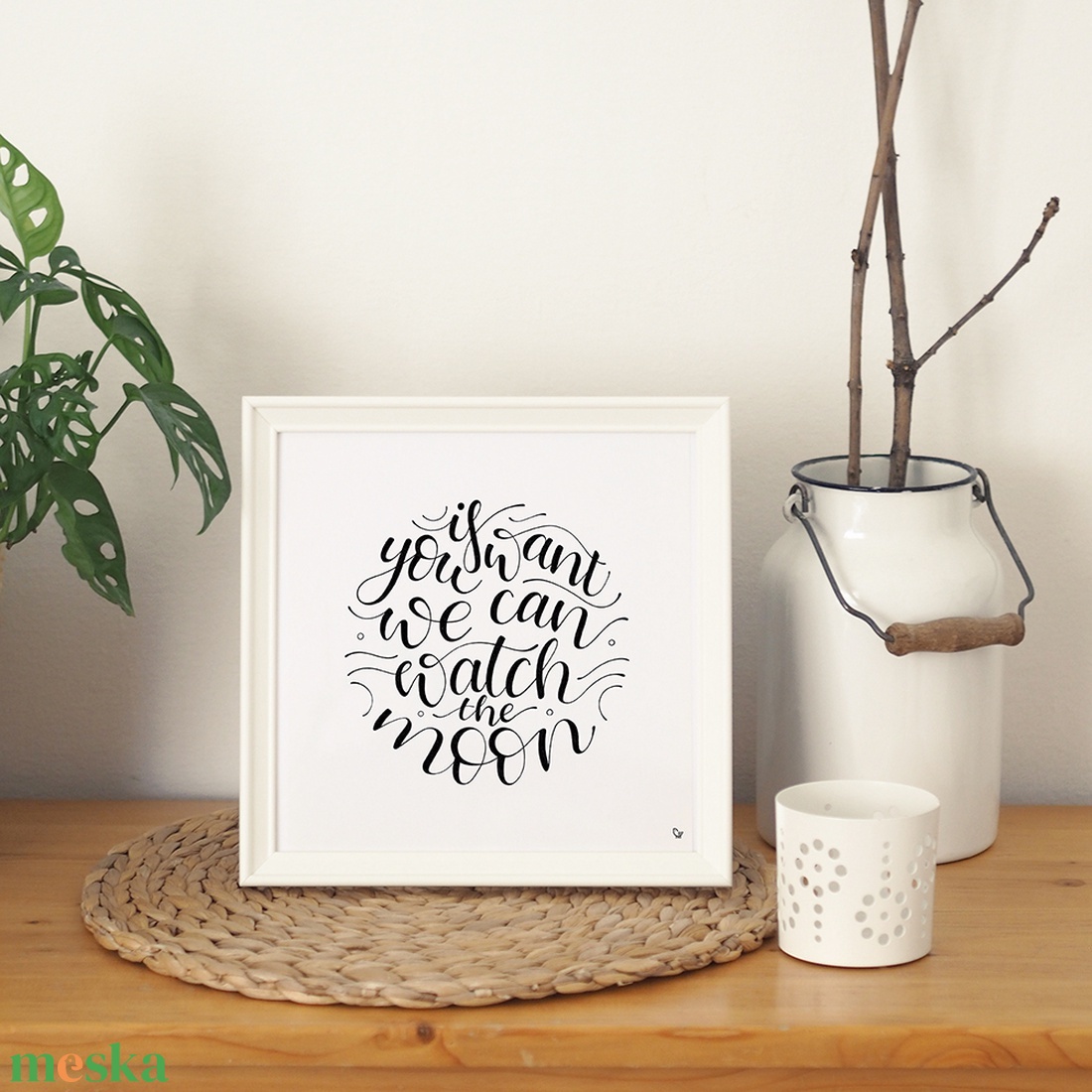 MOON / print - művészet - grafika & illusztráció - művészi nyomat - Meska.hu