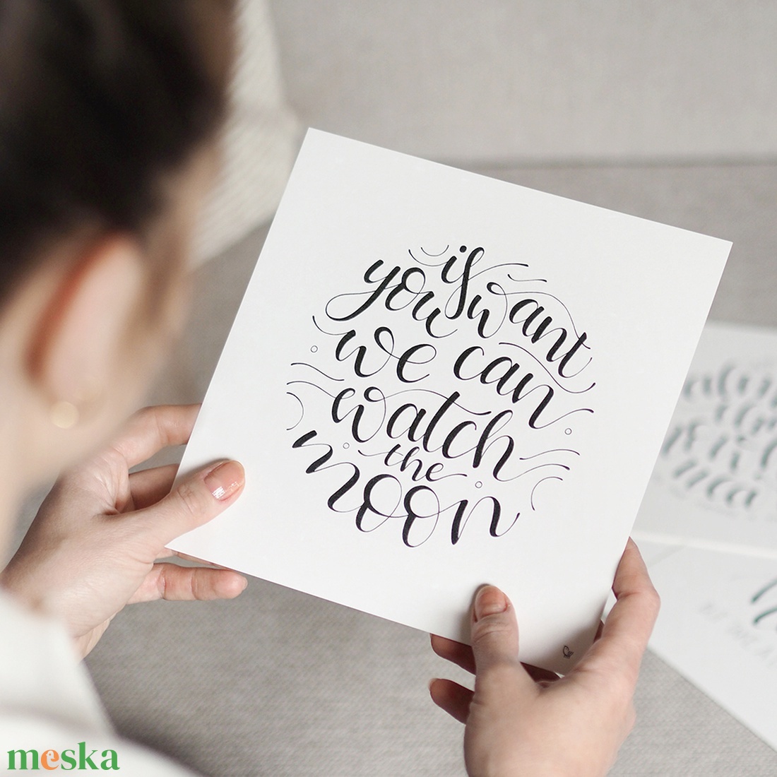 MOON / print - művészet - grafika & illusztráció - művészi nyomat - Meska.hu