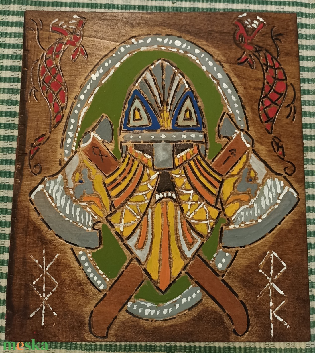 Viking dekor - otthon & életmód - dekoráció - kép & falikép - fából készült kép - Meska.hu