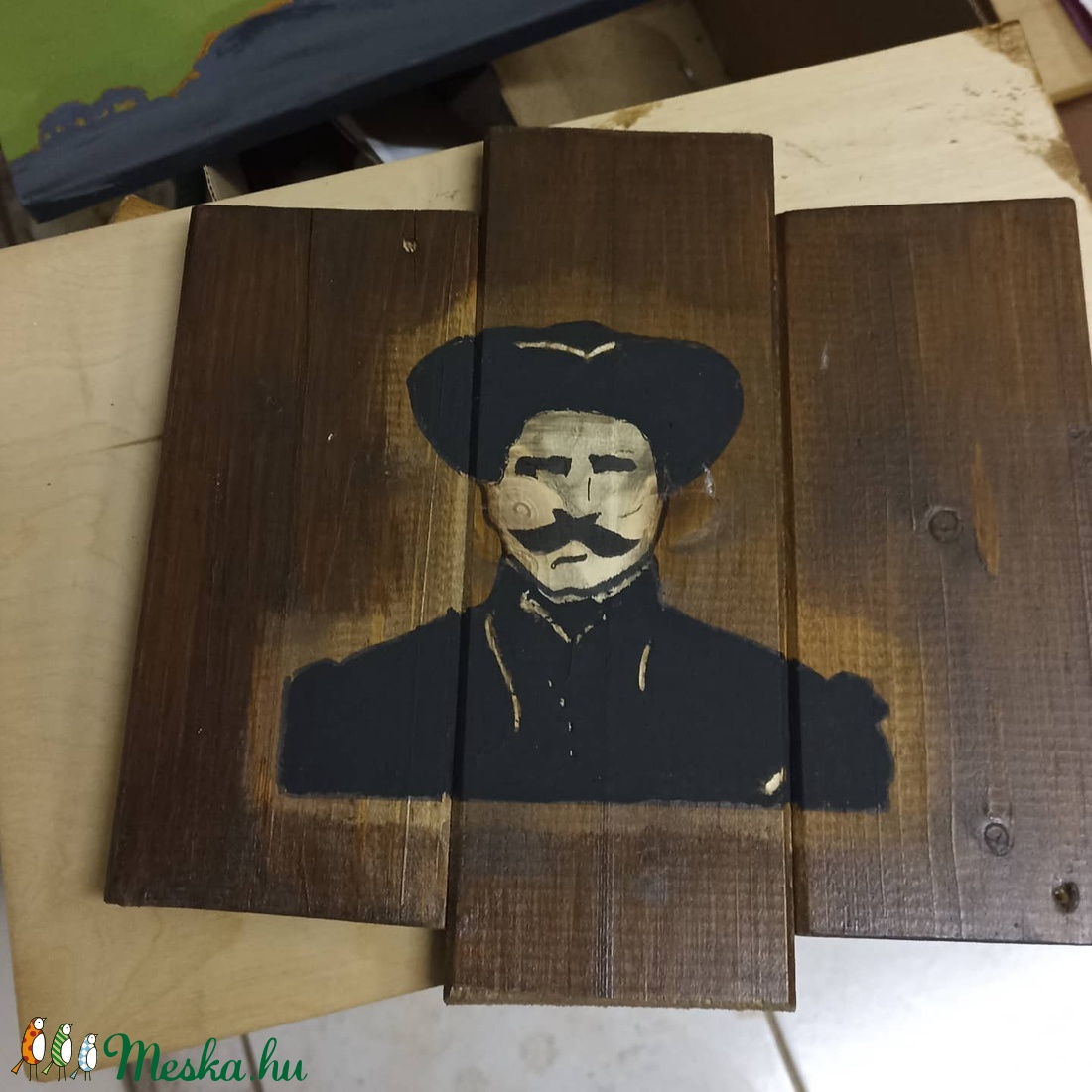 Rózsa Sándor falidekor - otthon & életmód - fából készült kép - fából készült kép - Meska.hu