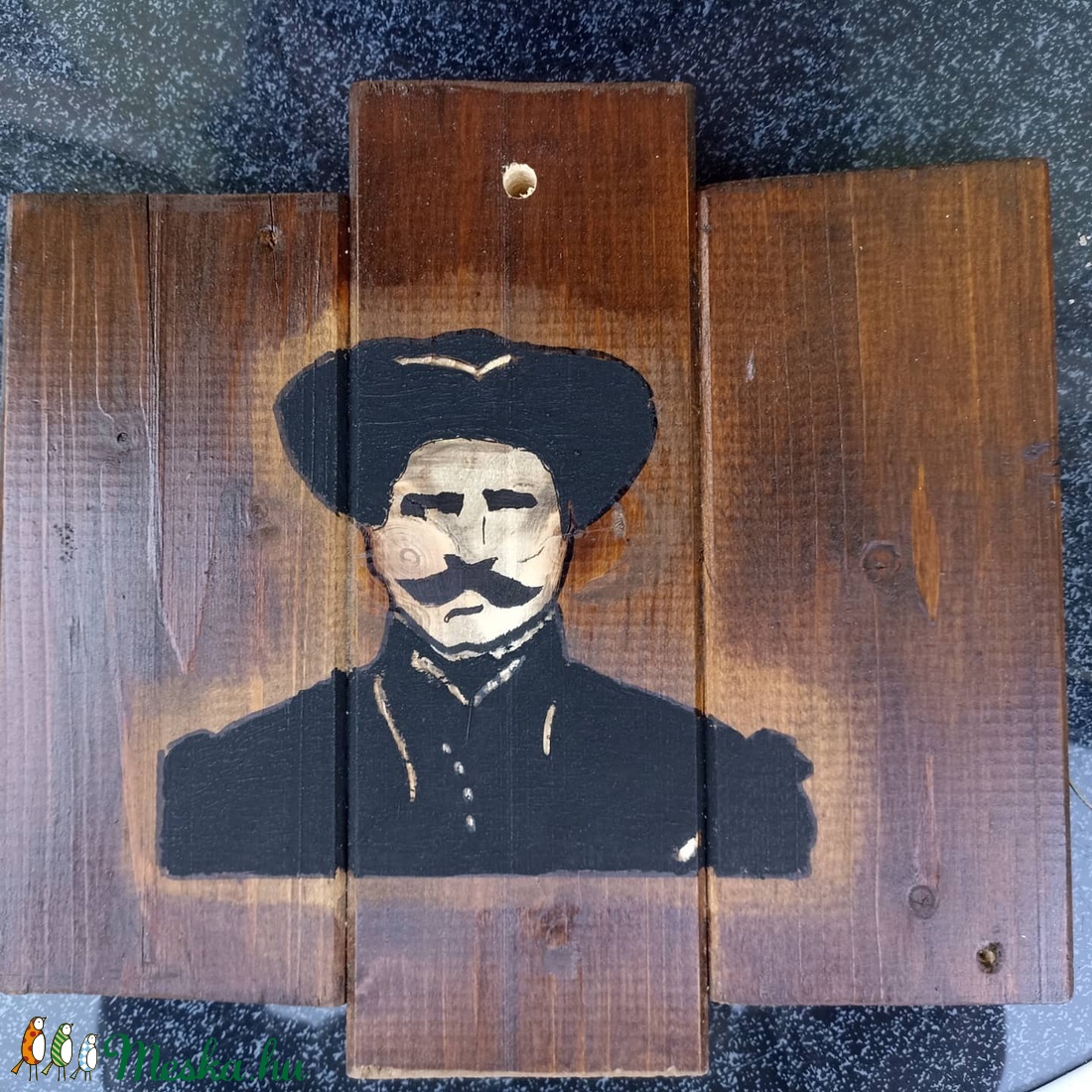 Rózsa Sándor falidekor - otthon & életmód - fából készült kép - fából készült kép - Meska.hu