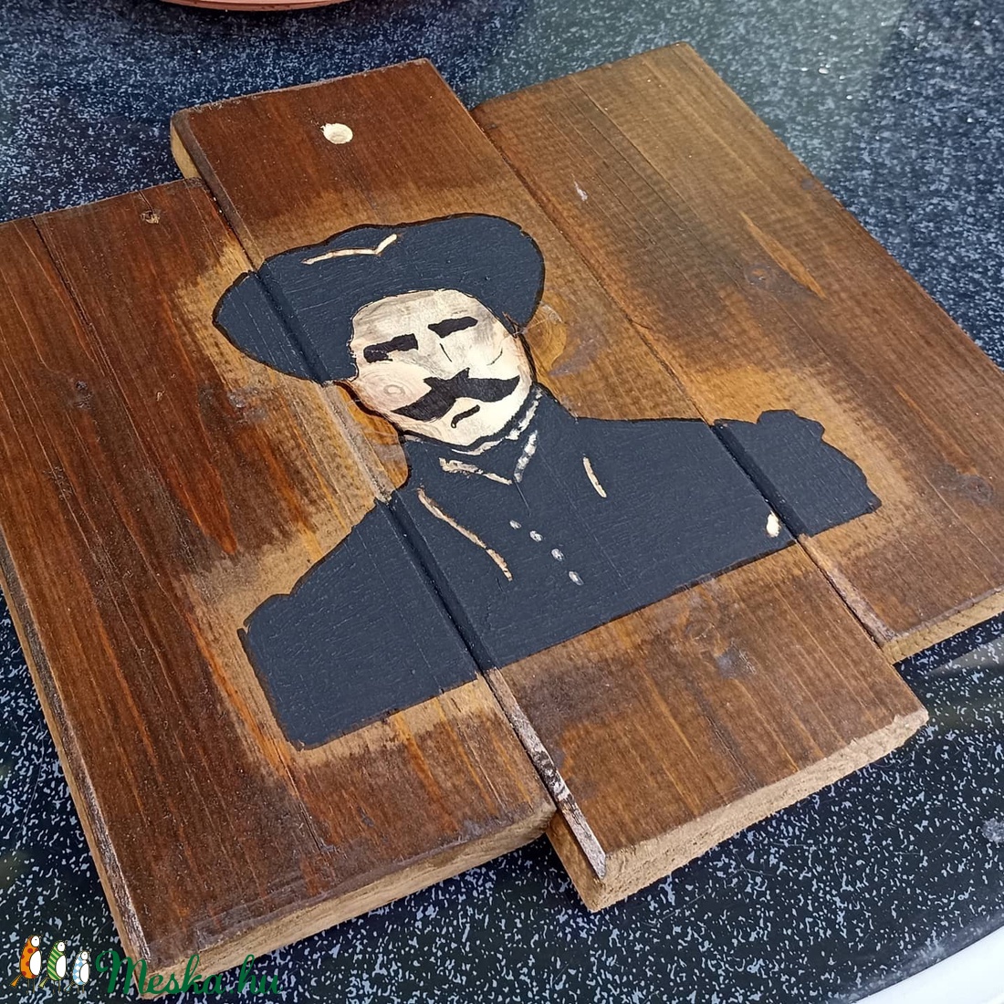 Rózsa Sándor falidekor - otthon & életmód - fából készült kép - fából készült kép - Meska.hu