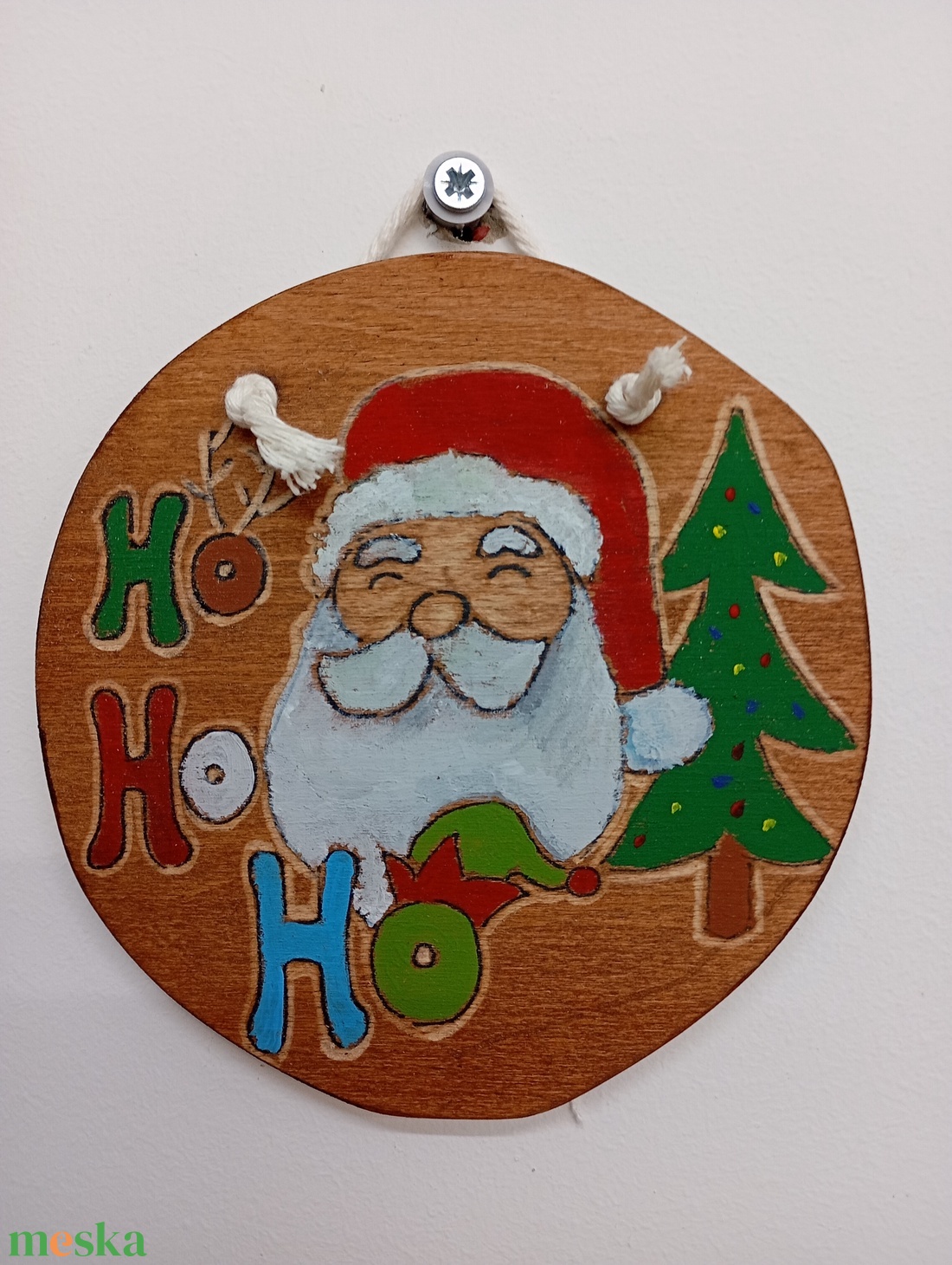 Télapó ajtódísz/falidekor - karácsony - karácsonyi lakásdekoráció - karácsonyi ajtódíszek - Meska.hu