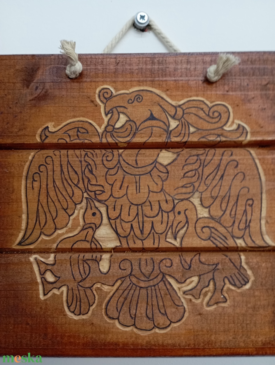 Turulmadár falidekor - művészet - festmény - festmény vegyes technika - Meska.hu