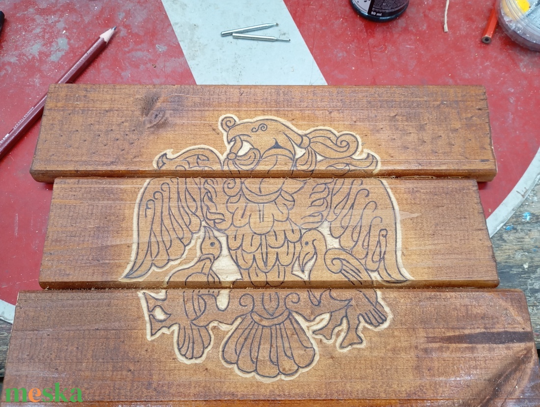 Turulmadár falidekor - művészet - festmény - festmény vegyes technika - Meska.hu