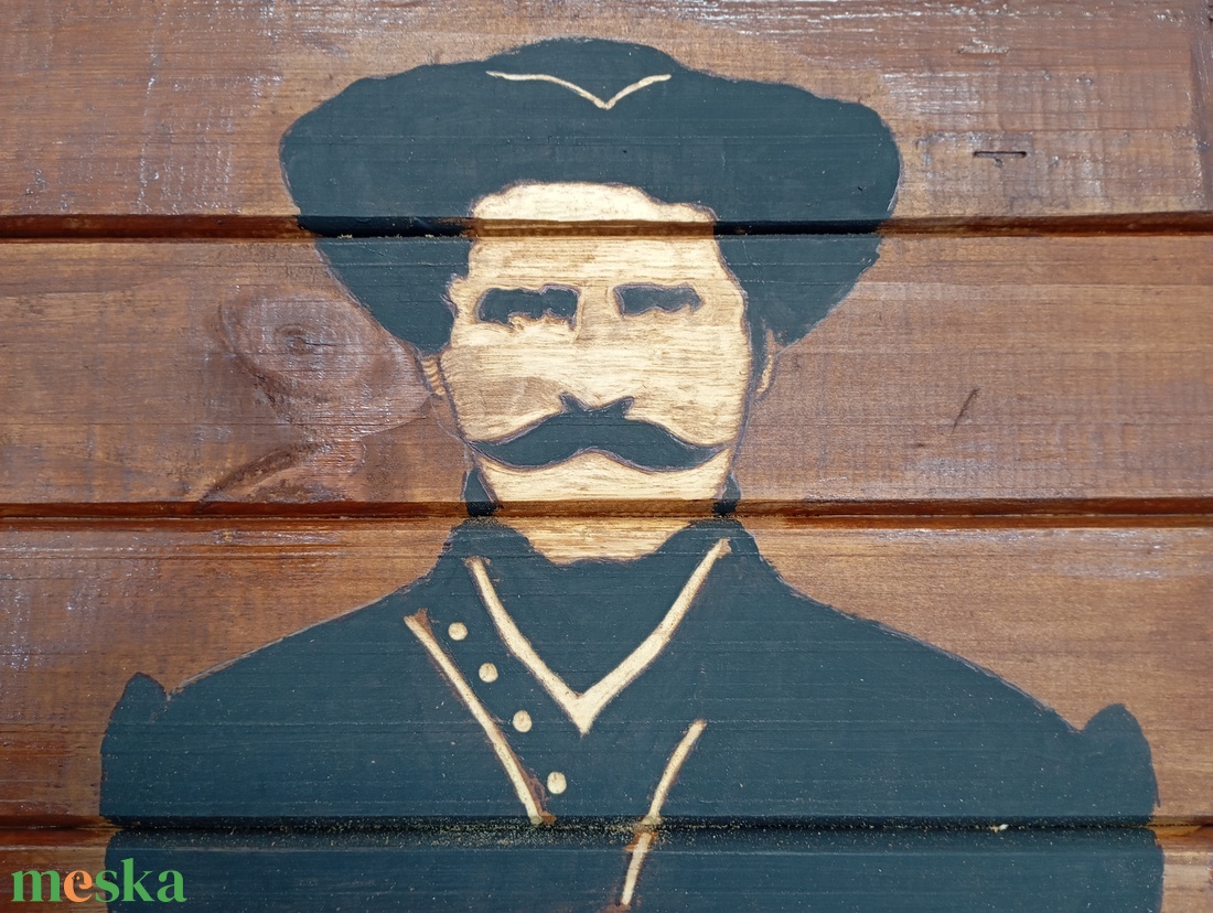 Rózsa Sándor portré - otthon & életmód - dekoráció - fali és függő dekoráció - falra akasztható dekor - Meska.hu