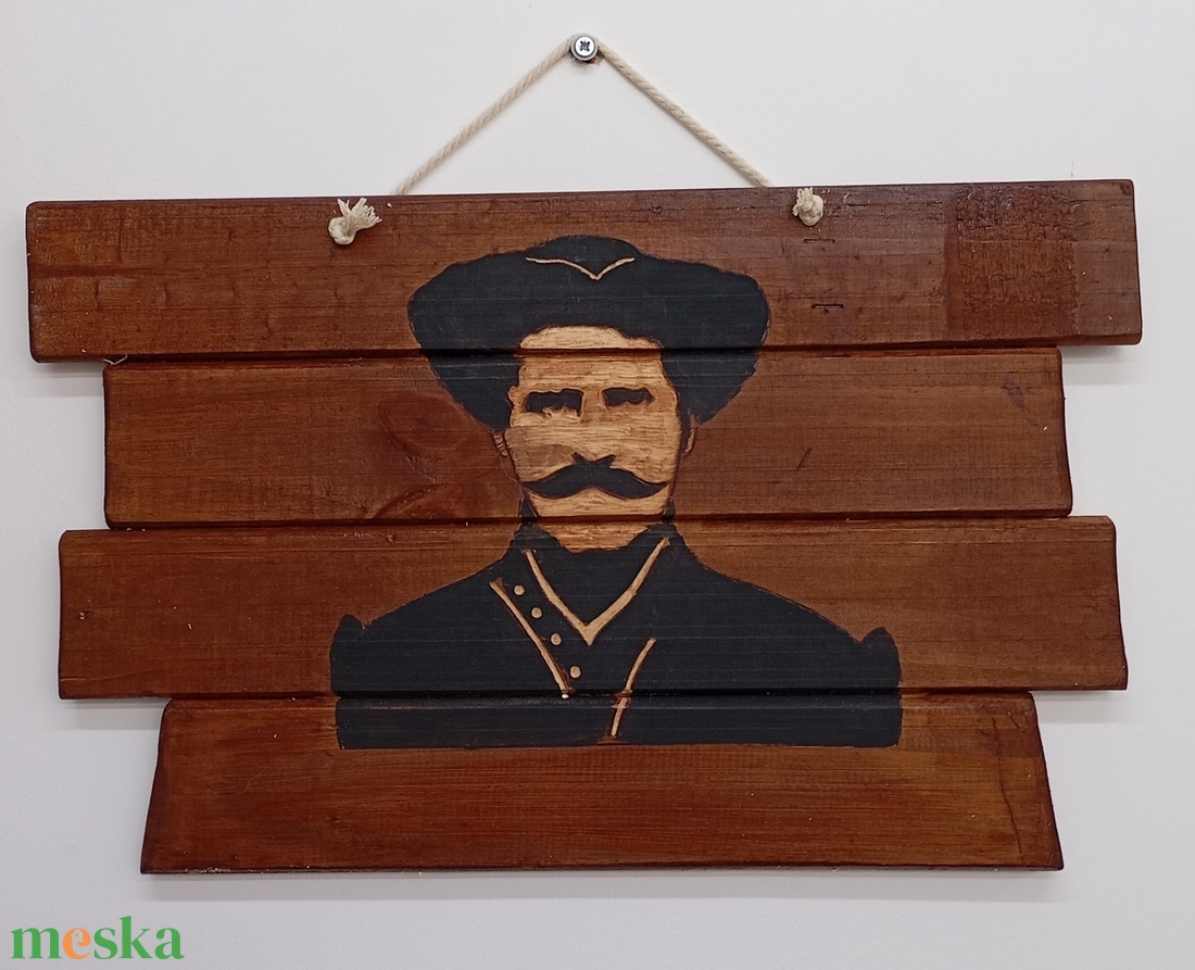 Rózsa Sándor portré - otthon & életmód - dekoráció - fali és függő dekoráció - falra akasztható dekor - Meska.hu