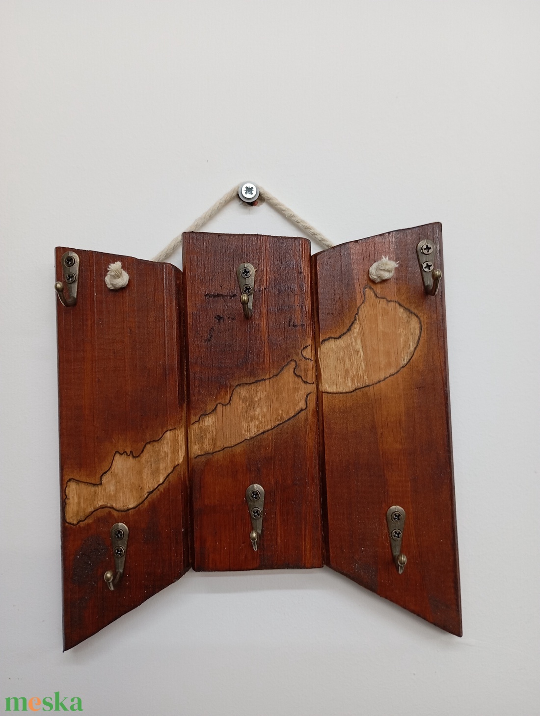 Balatonos kulcstartó falikép  - otthon & életmód - dekoráció - fali és függő dekoráció - fali kulcstartó - Meska.hu