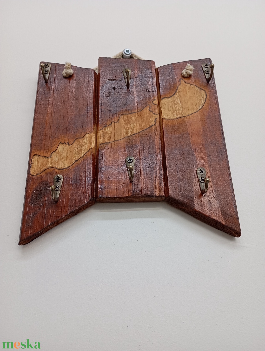 Balatonos kulcstartó falikép  - otthon & életmód - dekoráció - fali és függő dekoráció - fali kulcstartó - Meska.hu