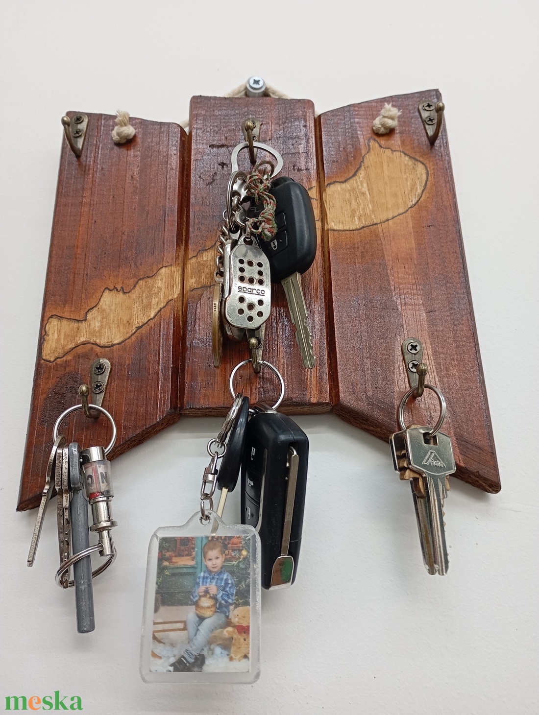 Balatonos kulcstartó falikép  - otthon & életmód - dekoráció - fali és függő dekoráció - fali kulcstartó - Meska.hu