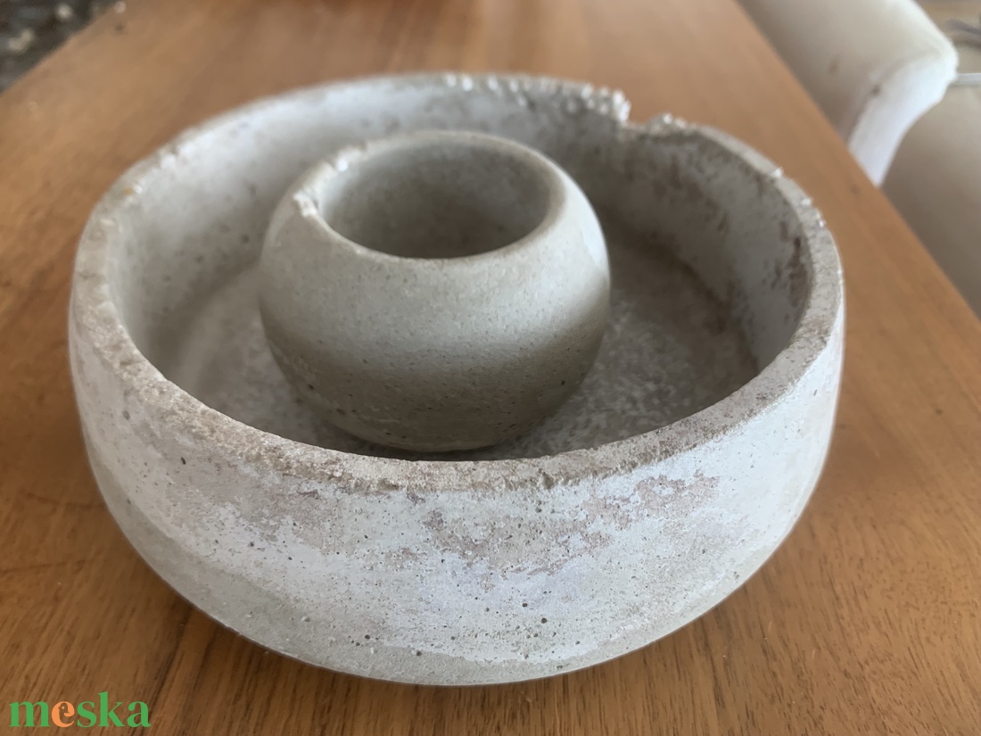 Beton Tál mécsestartóval gyöngyös - otthon & életmód - dekoráció - asztal és polc dekoráció - asztaldísz - Meska.hu Beton Tál mécsestartóval gyöngyös - otthon & életmód - dekoráció - asztal és polc dekoráció - asztaldísz - Meska.hu