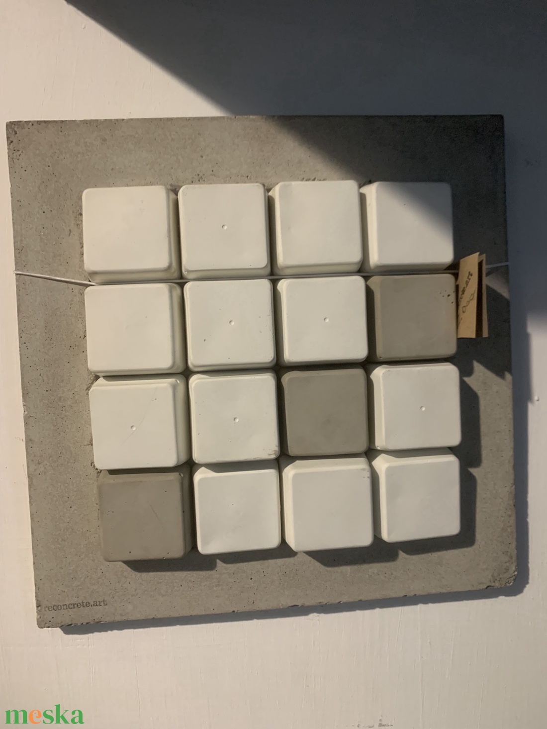 Beton kockás falikép - otthon & életmód - dekoráció - kép & falikép - 3d képek - Meska.hu