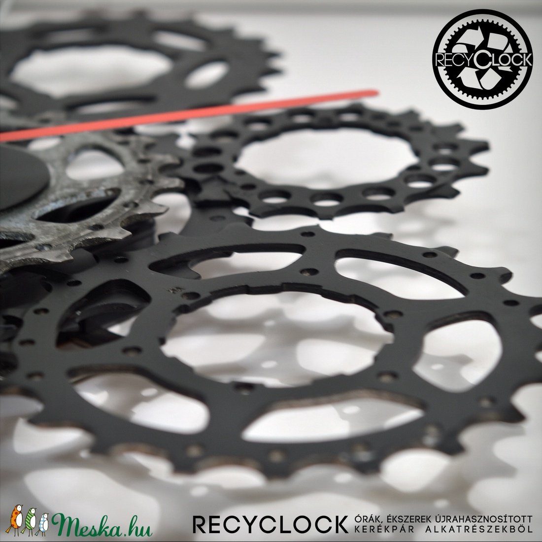 recyclock CAS-105 - falióra újrahasznosított kerékpár alkatrészből -  - Meska.hu