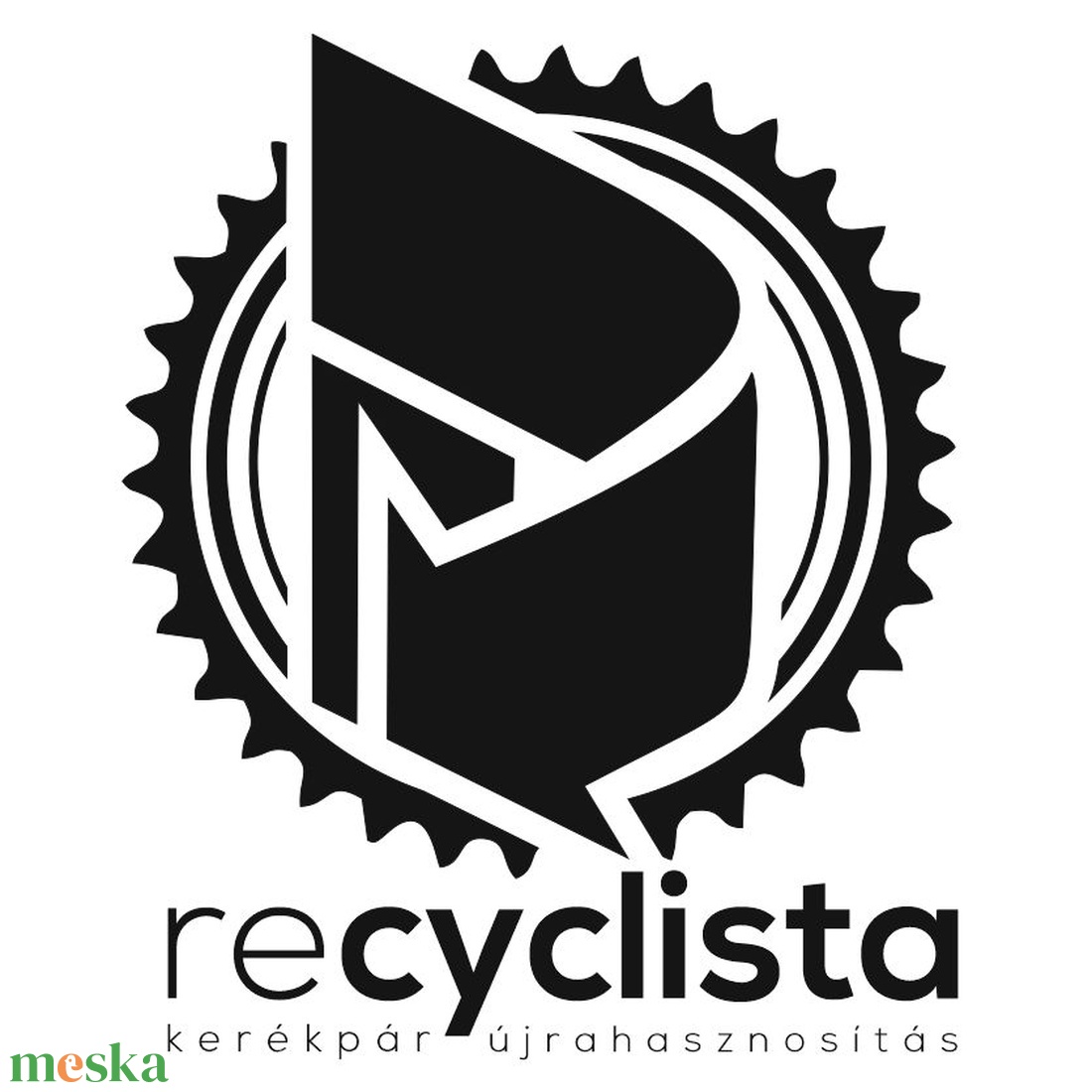 recyclista  CH-02 kulcstartó kerékpárláncból - ékszer - fülbevaló - lógó fülbevaló - Meska.hu