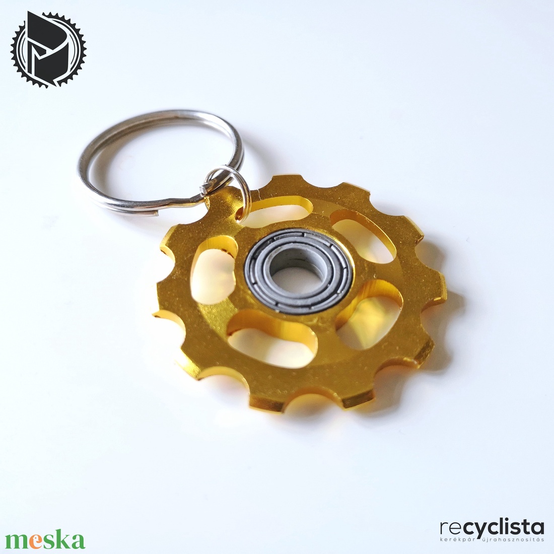 recyclista WH-05 kulcstartó kerékpár váltógörgőből - arany - táska & tok - kulcstartó & táskadísz - kulcstartó - Meska.hu recyclista WH-05 kulcstartó kerékpár váltógörgőből - arany - táska & tok - kulcstartó & táskadísz - kulcstartó - Meska.hu