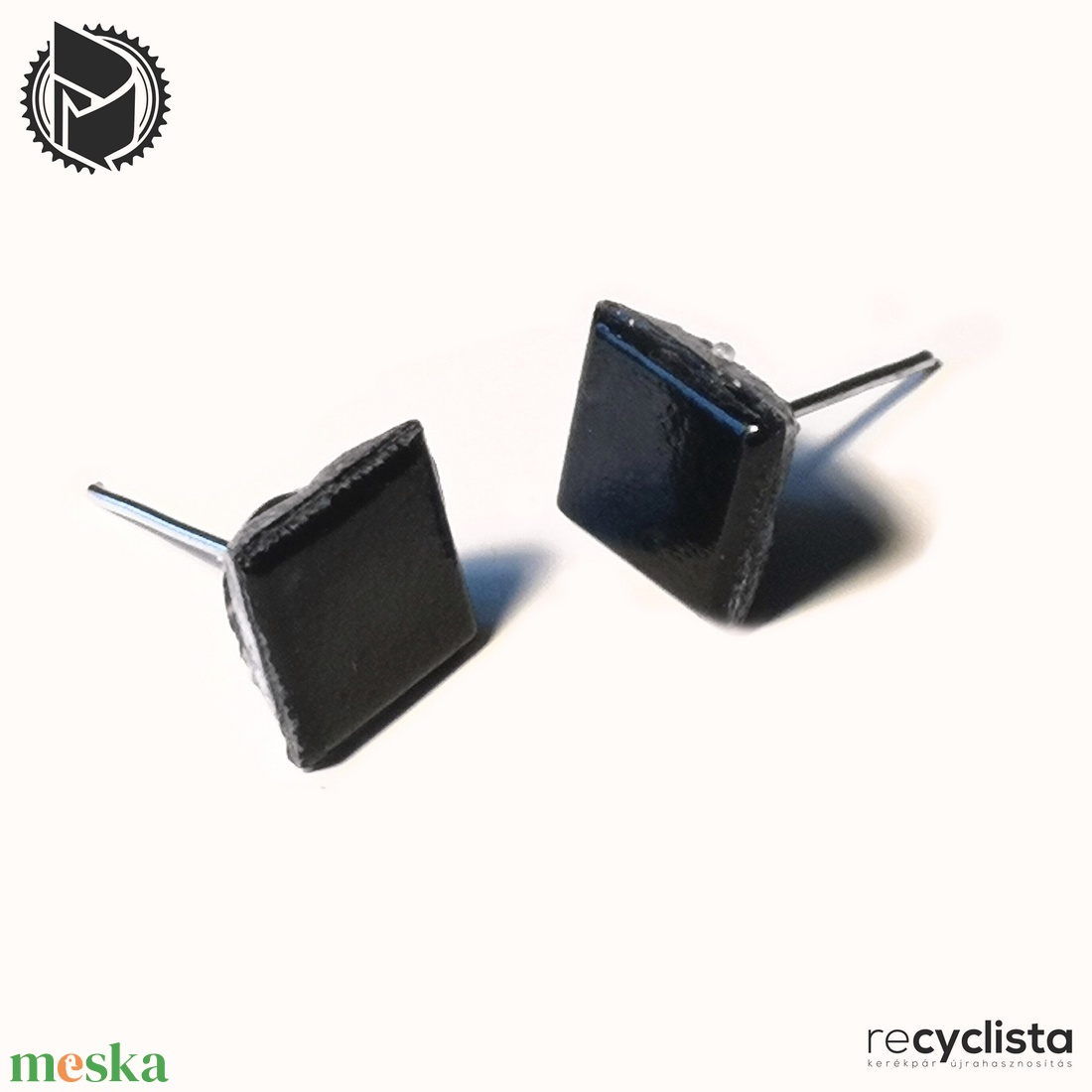 recyclista MOZ-07 fülbevaló üvegmozaikból fekete - ékszer - fülbevaló - lógó fülbevaló - Meska.hu recyclista MOZ-07 fülbevaló üvegmozaikból fekete - ékszer - fülbevaló - lógó fülbevaló - Meska.hu