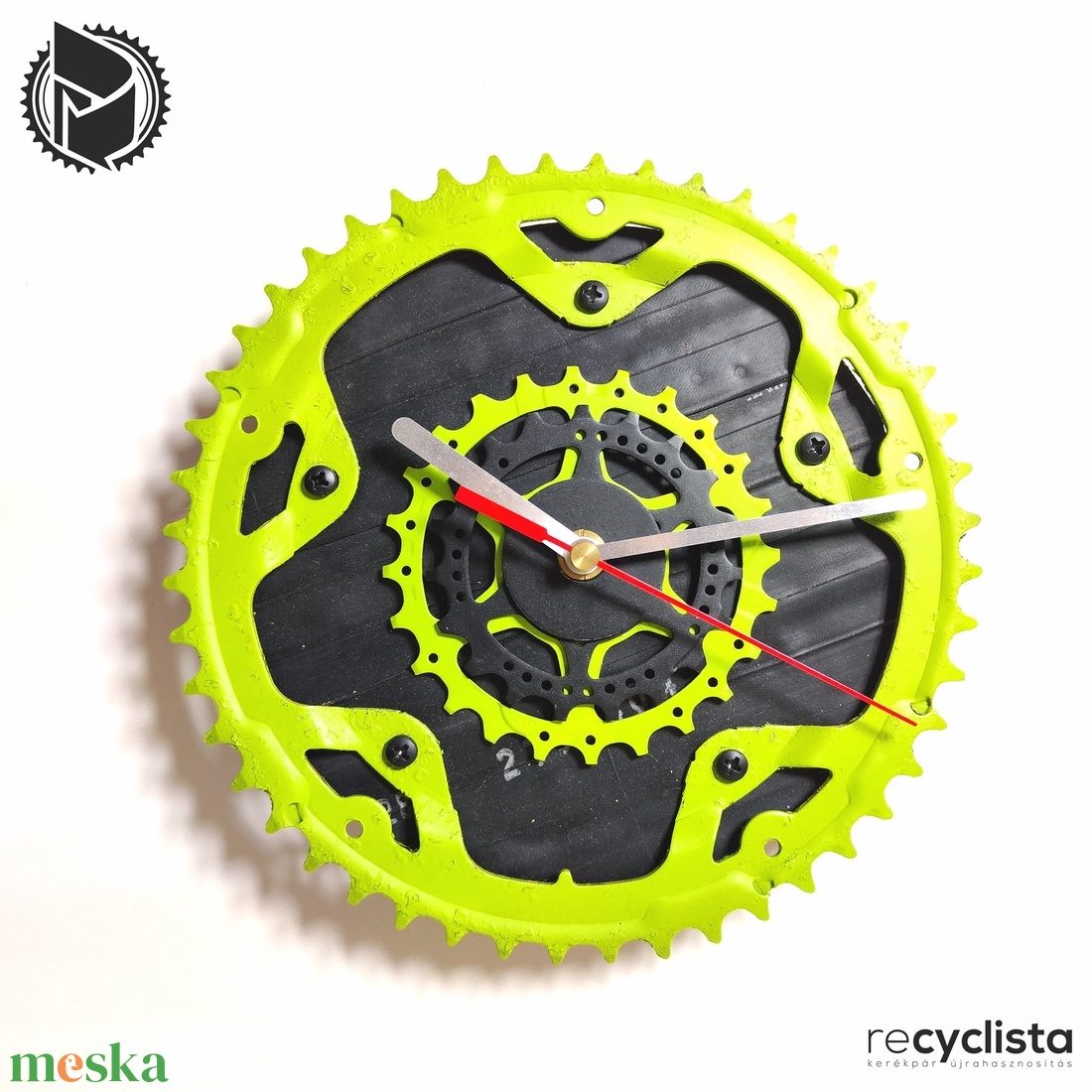 recyclock MES-053 - falióra újrahasznosított kerékpár alkatrészekből - méregzöld - otthon & életmód - dekoráció - fali és függő dekoráció - falióra & óra - Meska.hu recyclock MES-053 - falióra újrahasznosított kerékpár alkatrészekből - méregzöld - otthon & életmód - dekoráció - fali és függő dekoráció - falióra & óra - Meska.hu